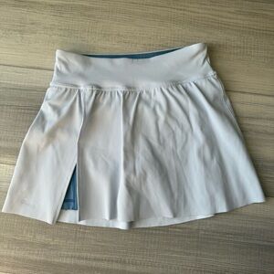 SPANX Blue Skater Skirt with Slit